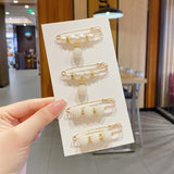 Anti-glare brooch buckle Pearl Brooches Pins