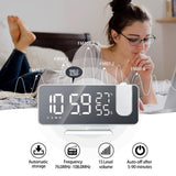 🔥2021 NEW🔥Projection Alarm Clock FM Radio LED Digital Smart Alarm