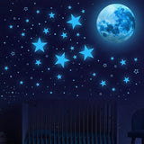 1049Pcs Glow in The Dark Wall Stickers Luminous Moon Stars Kids Wall Stickers Home Decor