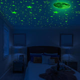 1049Pcs Glow in The Dark Wall Stickers Luminous Moon Stars Kids Wall Stickers Home Decor