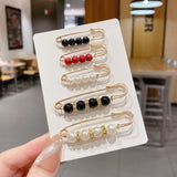 Anti-glare brooch buckle Pearl Brooches Pins