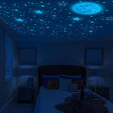 1049Pcs Glow in The Dark Wall Stickers Luminous Moon Stars Kids Wall Stickers Home Decor