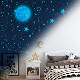 1049Pcs Glow in The Dark Wall Stickers Luminous Moon Stars Kids Wall Stickers Home Decor